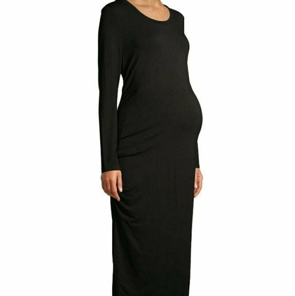 TIME AND TRU Long Sleeve Maternity Dress